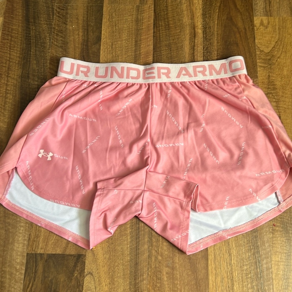 Under Armour pink athletic shorts